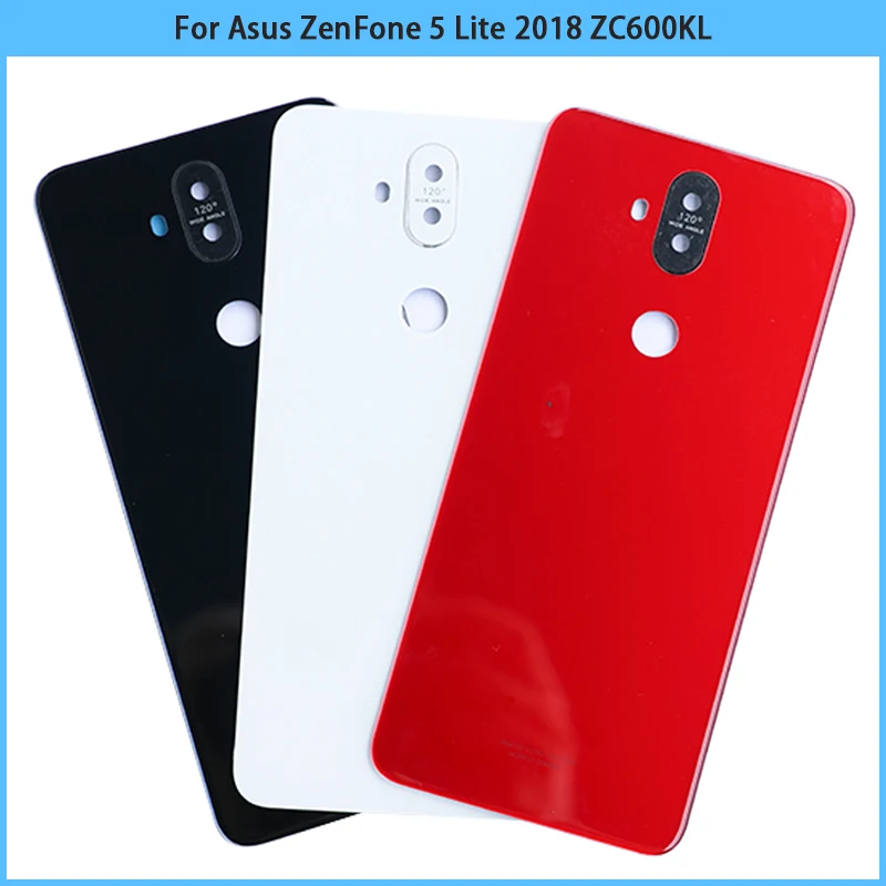 Новый задний корпус ZC600KL для Asus ZenFone 5 Lite 2018 Крышка батарейного отсека задняя
