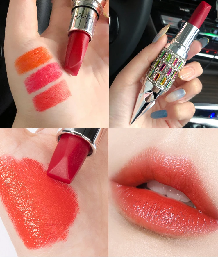 Новая Трехцветная губная помада королева скипетр три цвета в 1 натуральная