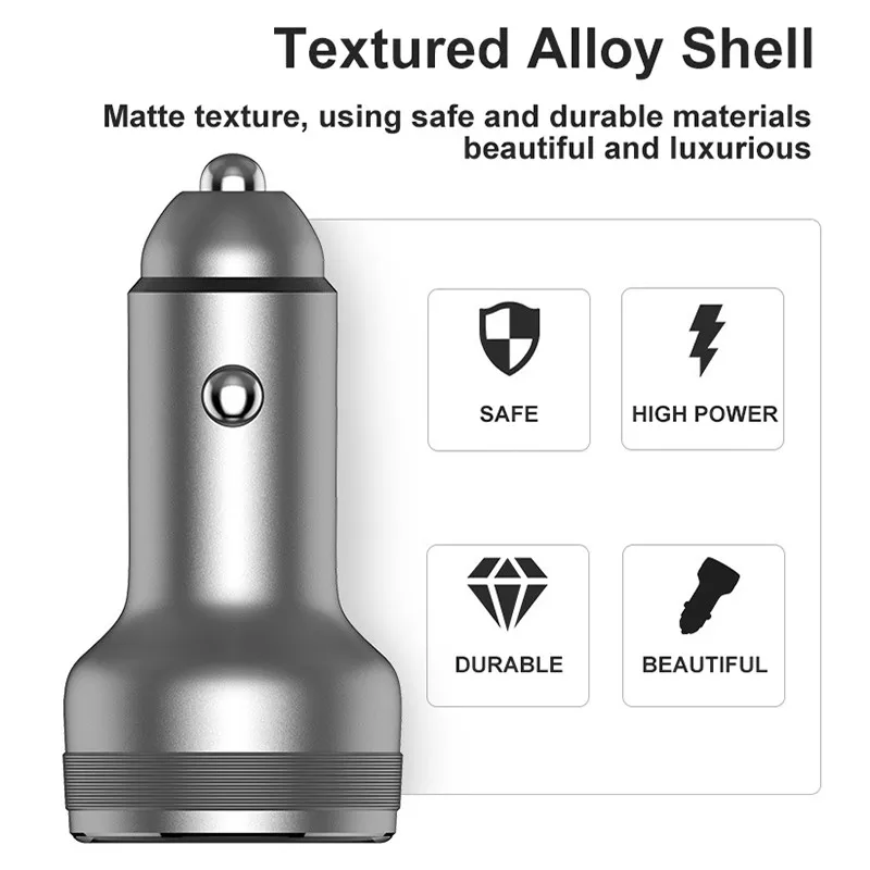 dual port usb car charger 65w spuer flash charger in car super dart for realme usb a vooc high current 6a for oppo reno 6 ace 2 free global shipping
