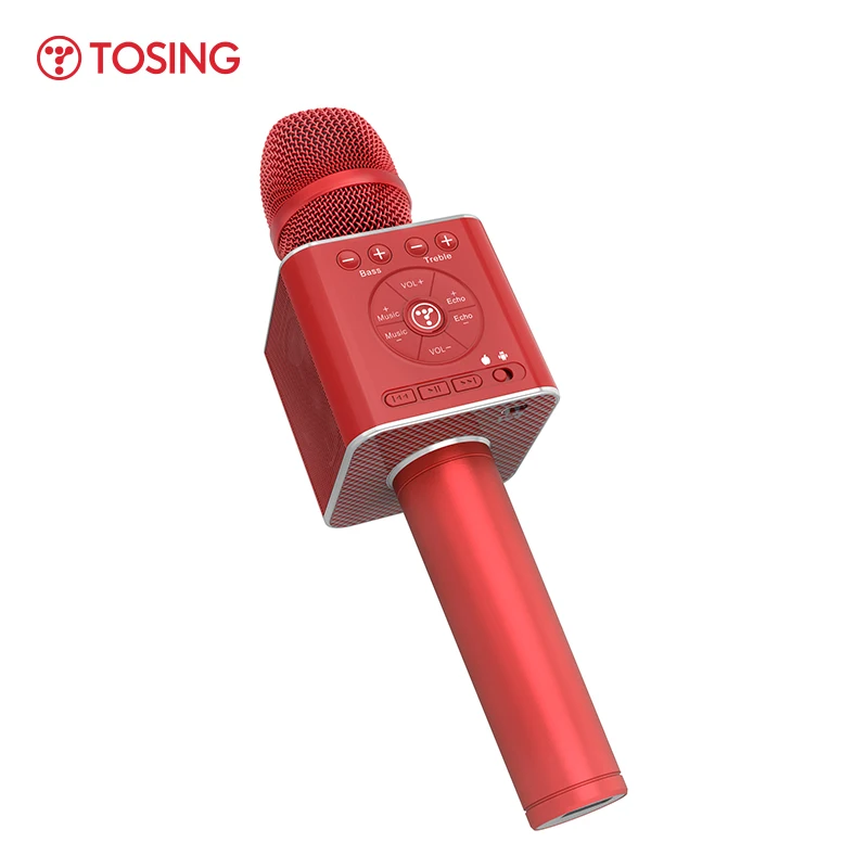 

TOSING 04 Классический Ручной Bluetooth беспроводной караоке микрофон телефонный плеер микрофон динамик 10 Вт запись живой музыки KTV