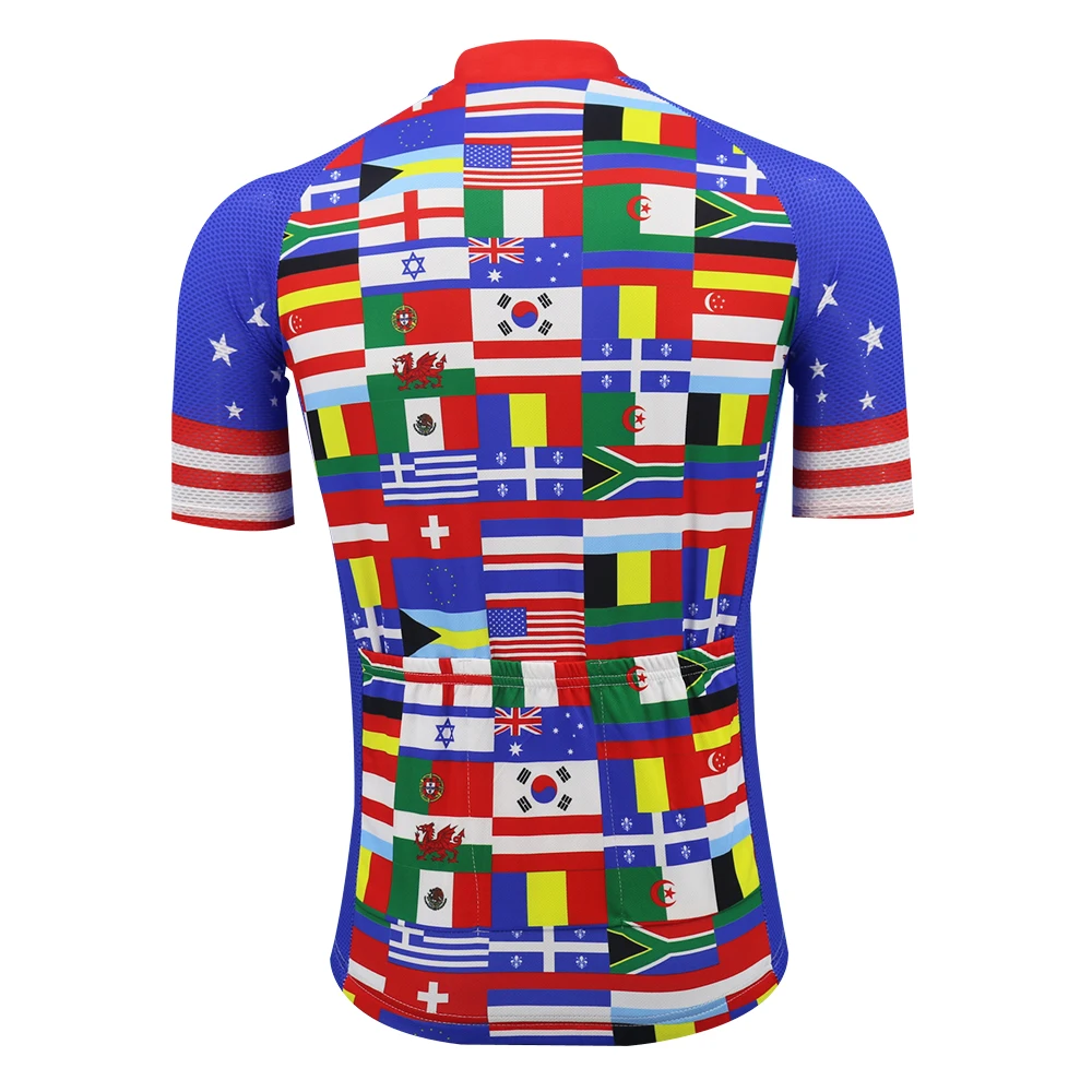 Классический Национальный флаг Велоспорт Джерси Мужская одежда для велоспорта