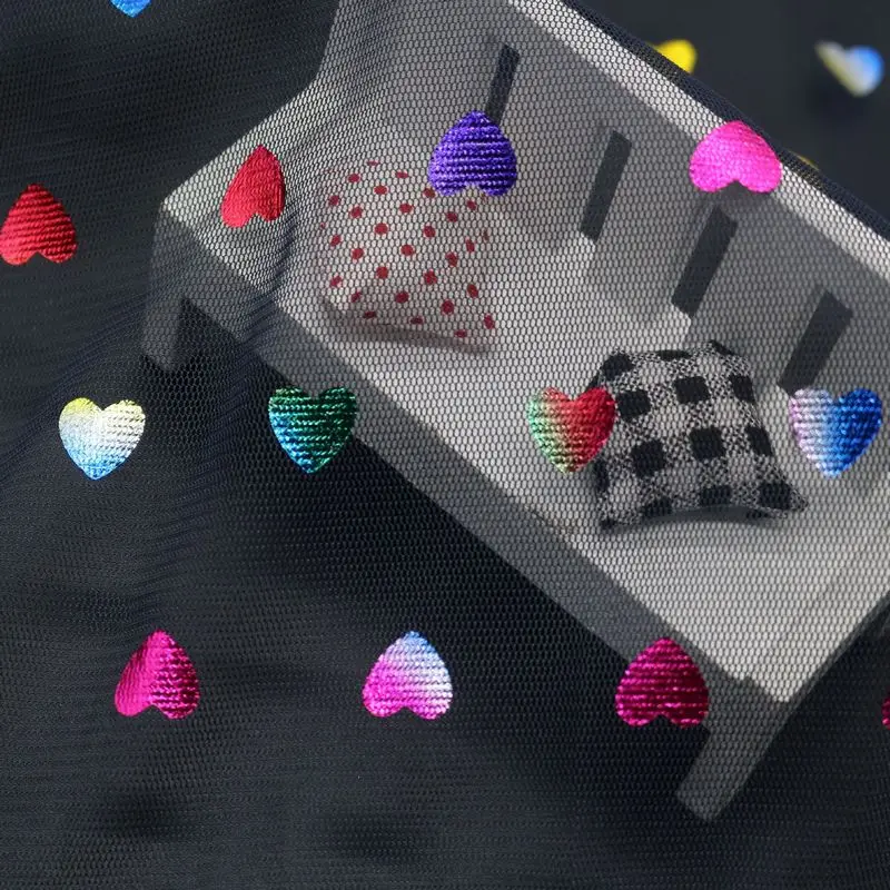 Яркое яркое бронзовое Сетчатое платье ширина 150 см ткань для детской одежды