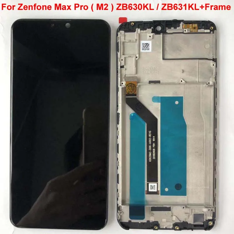 6,26 ''AAA ЖК-дисплей для Asus Zenfone Max Pro M2 lcd дисплей кодирующий преобразователь сенсорного экрана в сборе для ZB630KL/ZB631KL lcd+ рамка