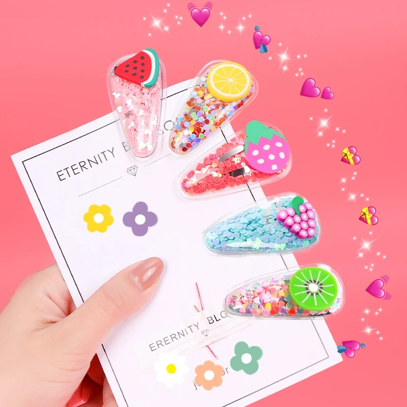 YYOUFU фрукты заколки для девочек Дети Новая прозрачная Шпилька Модные милые дети