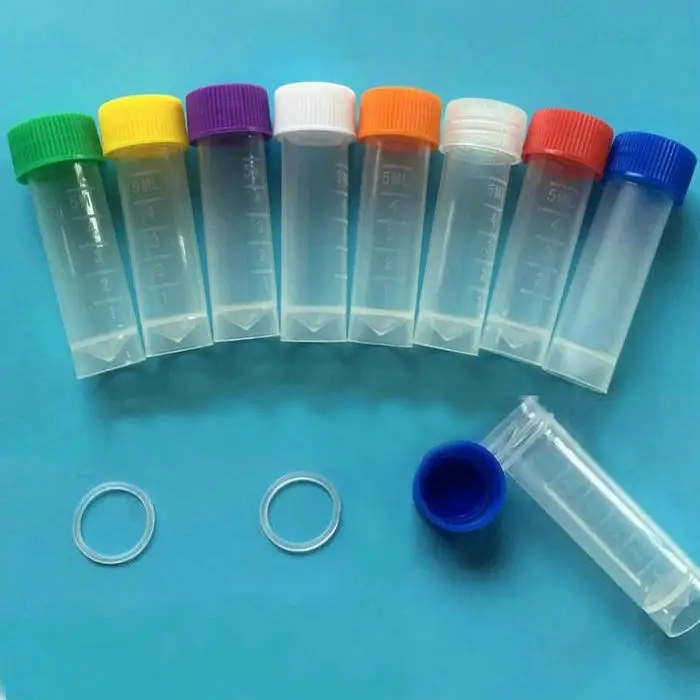 

5 мл 50 шт./лот пластиковая морозильная трубка туба для хранения, стерильная трубка, криофлакон для лабораторного эксперимента