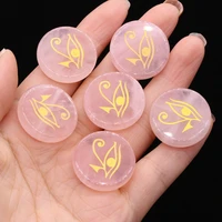 6pcs natural chakra stones healing reiki guard horus rose quartz healing natural stone divination