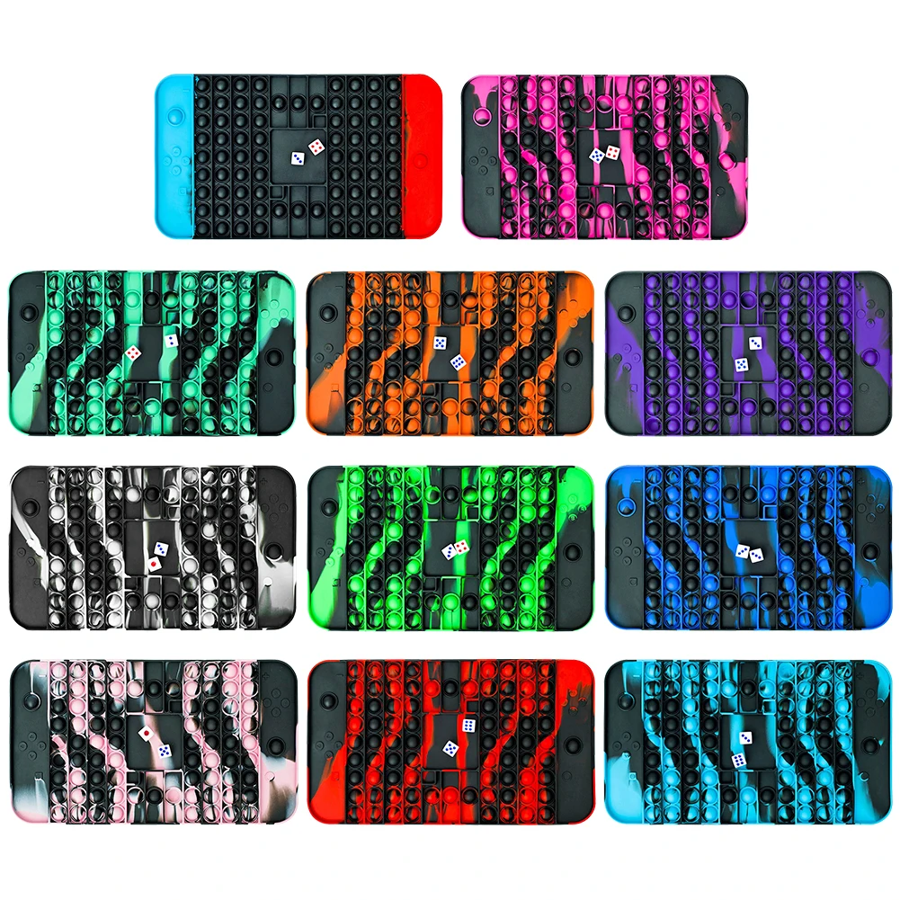 

Силиконовые шахматные игрушки большого размера с пузырьками, игрушки для аутизма, для детей и взрослых, Интерактивная игрушка