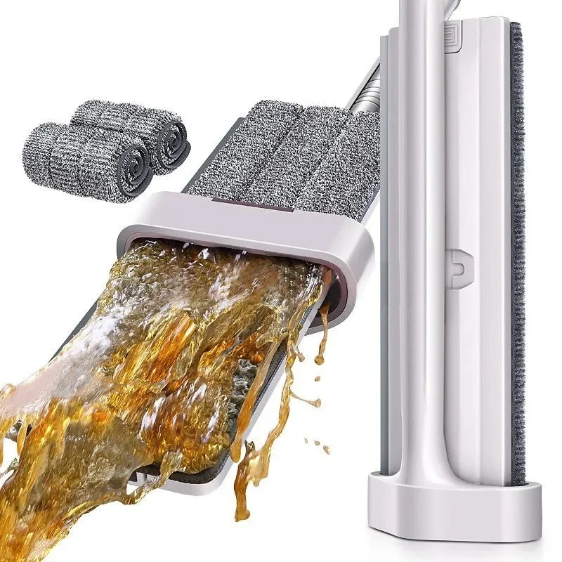 

Hand-washing Mop Household One Mop Dry and Wet Dual-use Absorbent Mop Large Wood Mop Mopping The Floor Dust Mop Slipper