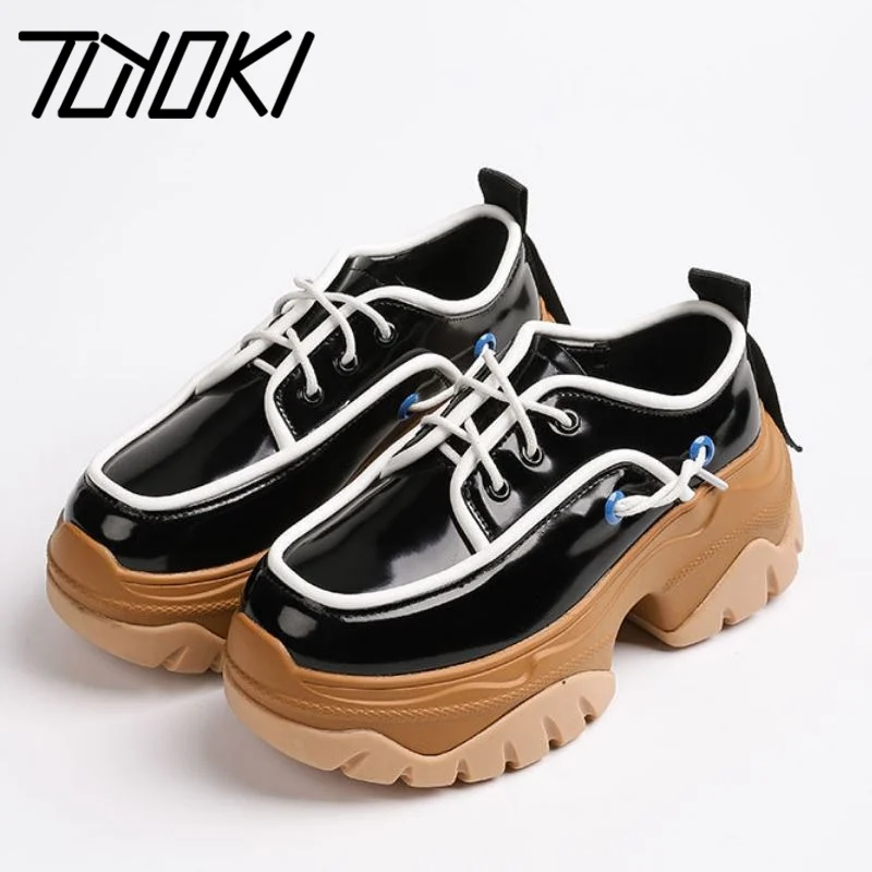 

Tuyoki New Arrivals Sneakers Shoes For Women Thick Bottom Platform Mixed Color Ins Fashion Spring Female Footwear Size 35-39