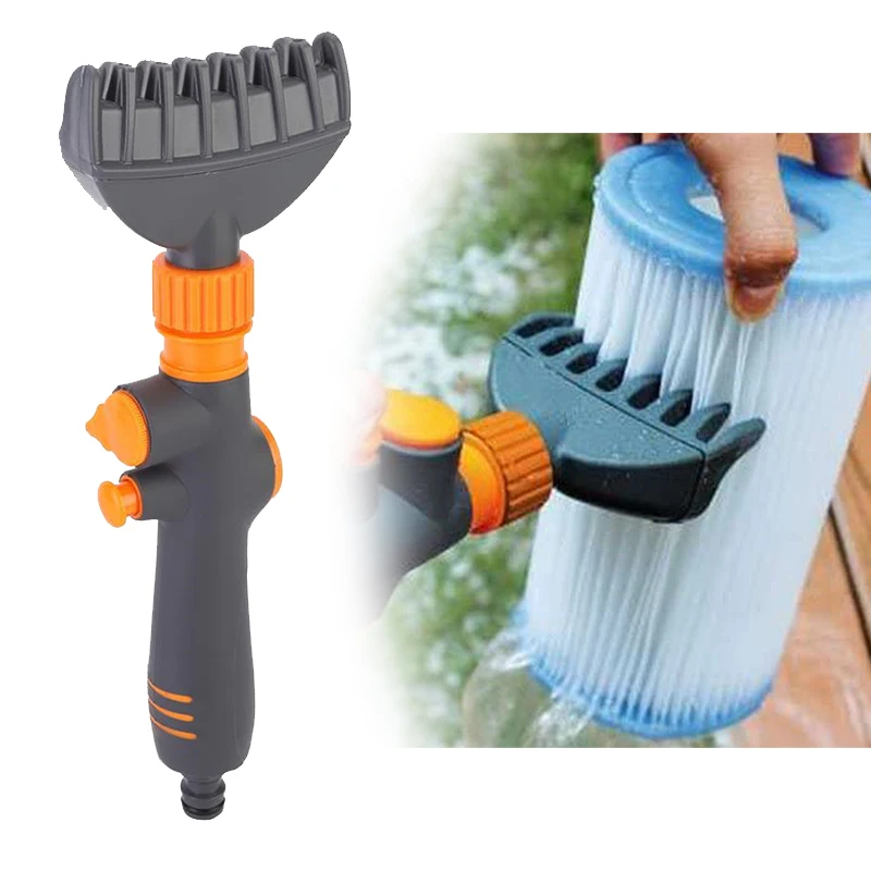 

Outdoor Pool Filter Cleaner Brush Mini Handheld Swimming Pool Cleaning Accessories for Swimming Pool Filter Cleaning Tool Brush