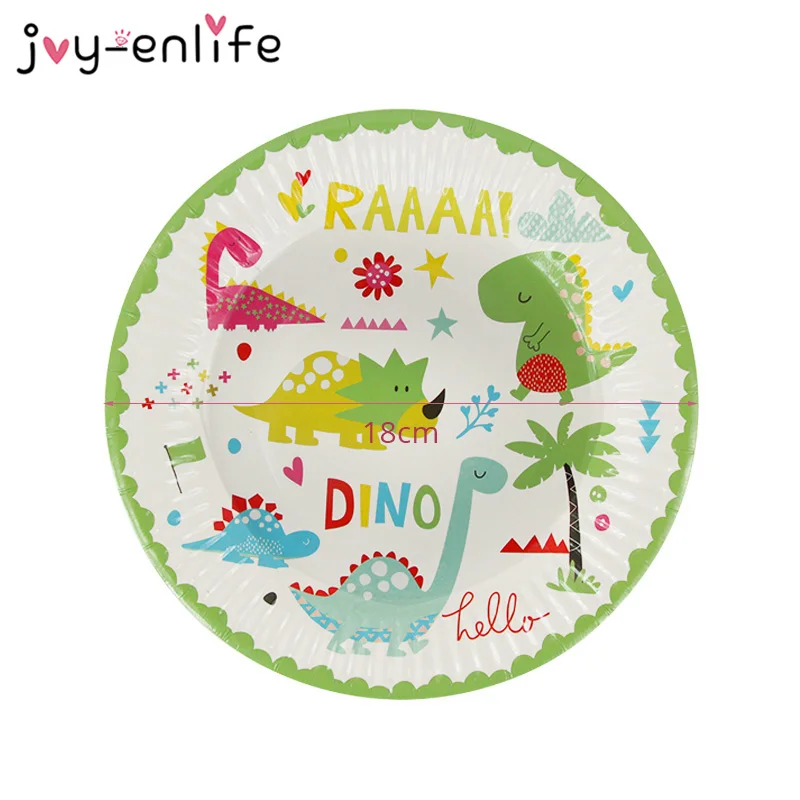 Набор столовой посуды на тему динозавра 49 шт. | Дом и сад