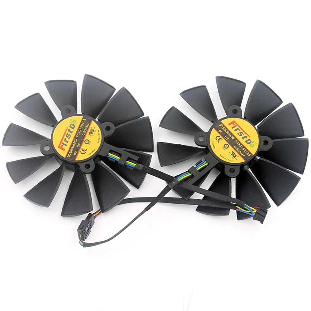 2 шт./лот FD9015U12S PLD10015S12HH 95 мм 12V 0.55A для ASUS GTX970 980 780 STRIX-R9285 Графика карты кулер вентилятор