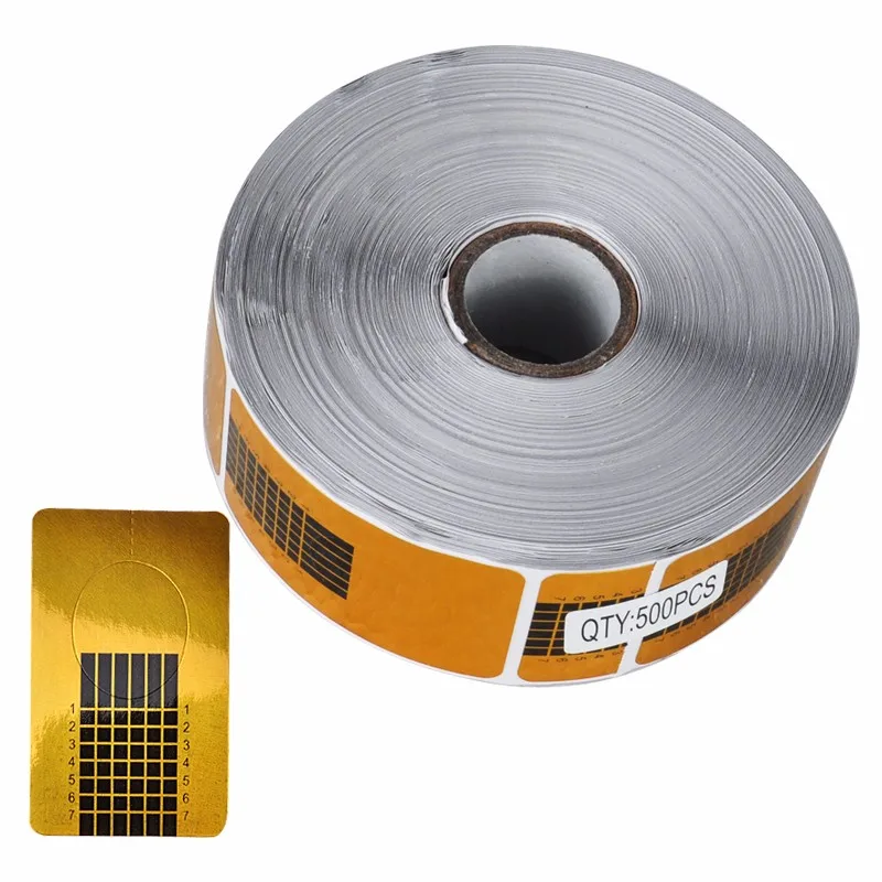 Новейшая золотистая форма для ногтей U образной формы инструменты наращивания