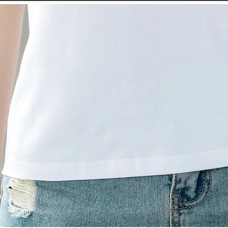 

LJSXLS 2021 Print Cotton T-shirts Women Summer Casual O-Neck Short Sleeve Tee Shirt Female Yellow Korean Fashion Woman Clothes