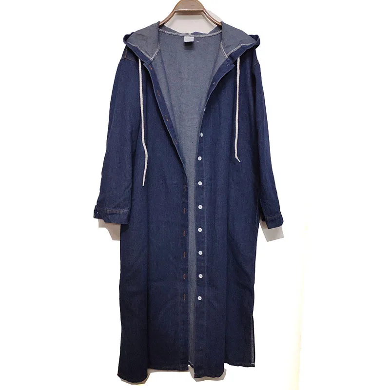 Женская джинсовая куртка с капюшоном большого размера 4xl 2020 | одежда