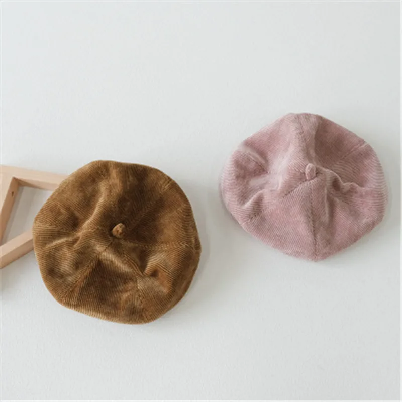 2019 осенне-зимние теплые Детские береты с однотонным хвостом шапка мягкие модные