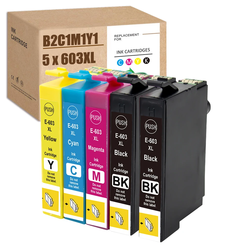 603 XL Ink Cartridge Compatible for Epson 603 603XL for XP-3100 XP-3105 XP-2100 XP-2105 XP-4100 XP4105 WF-2810 WF-2830 WF-2835