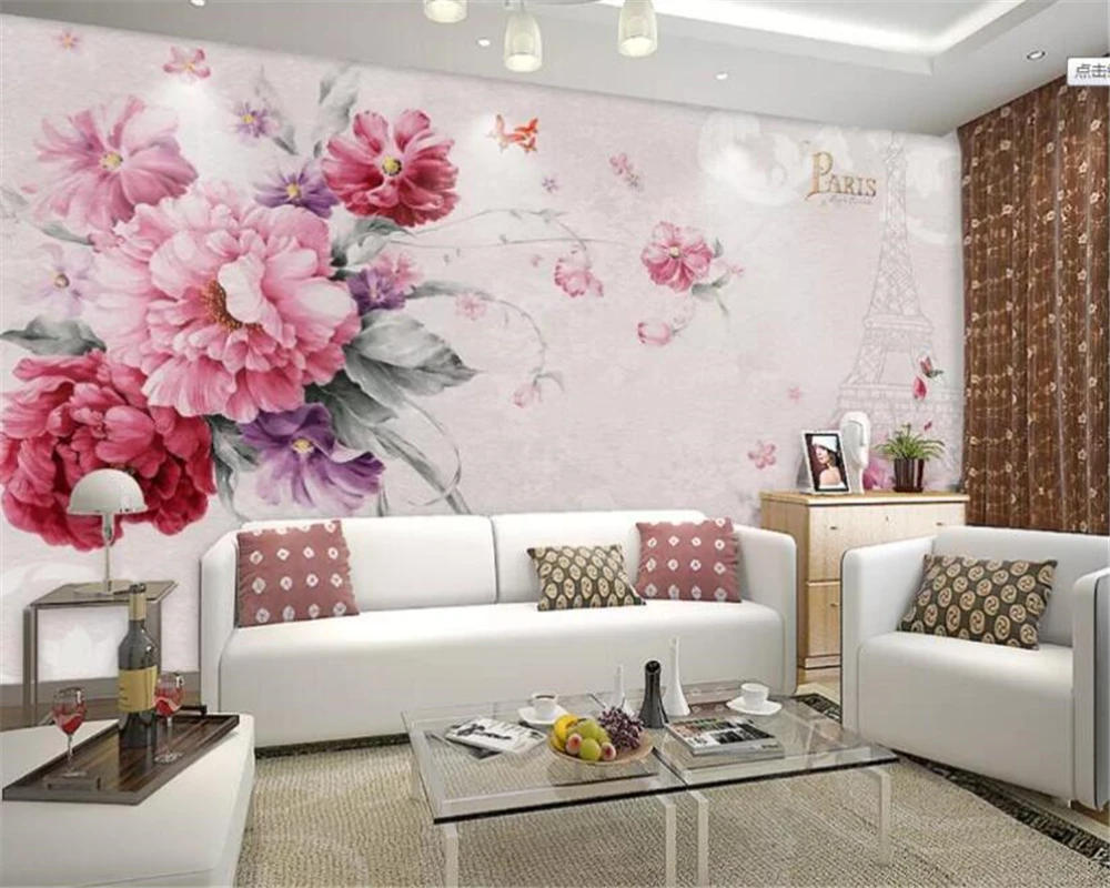 

beibehang Customized modern fashion new atmospheric Nordic style bedroom sofa wallpaper wall papers home decor papier peint