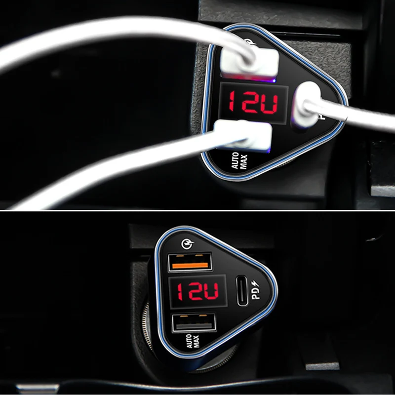 PD/QC3.0/BC1.2 зарядное устройство для прикуривателя 12 В автомобильное гнездо быстрая