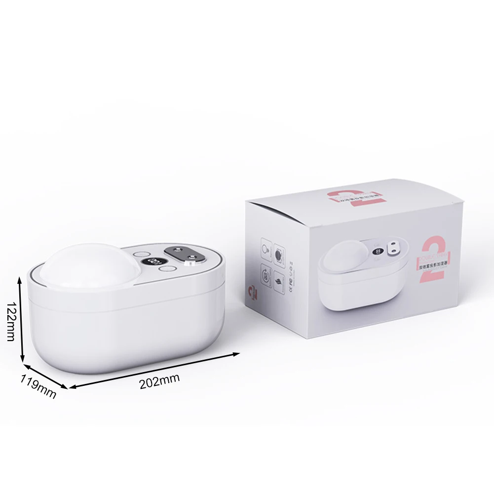 

USB Charging 1000ml Large Capacity Double Jet Projection Nano Atomization Humidifier Night Lamp Diffuser Home Mute