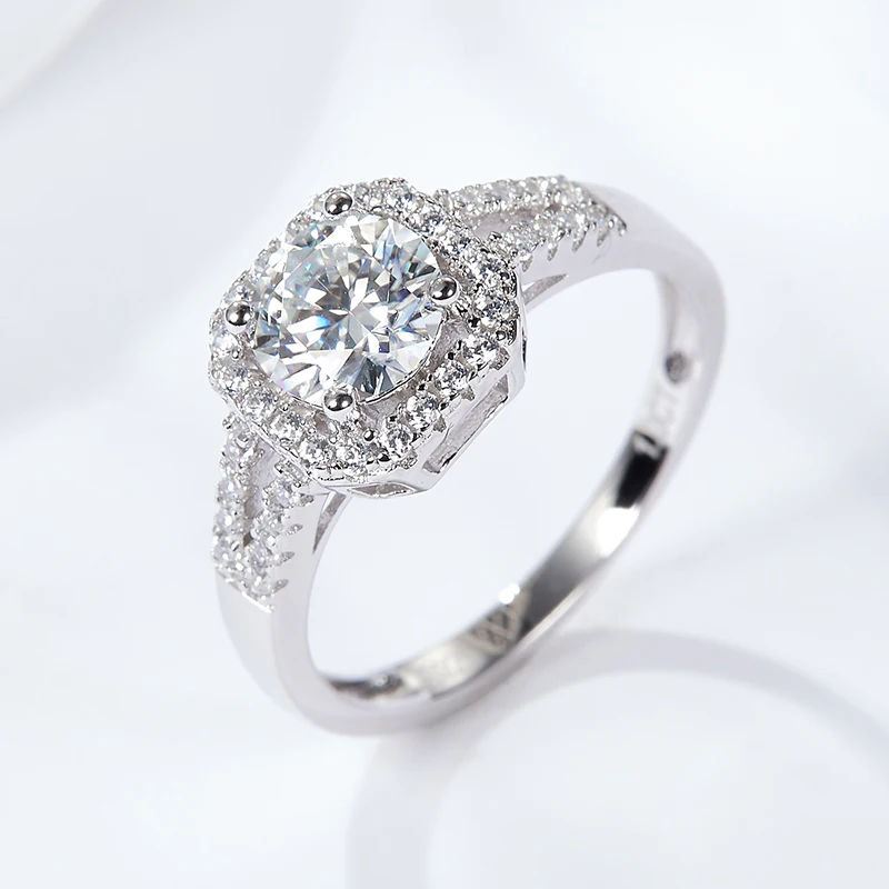 

Мужское обручальное кольцо из серебра 925 пробы с муассанитом, 6,5 мм