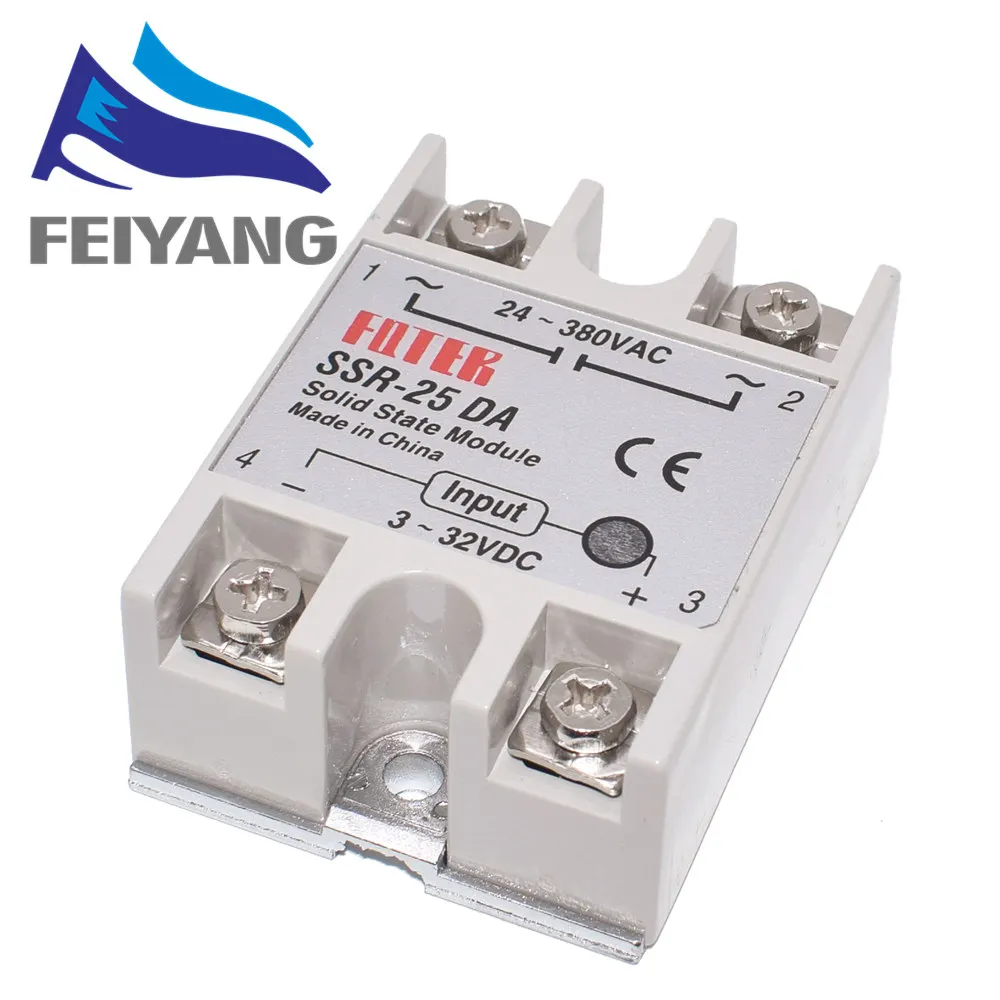 Твердотельные релейные модули SSR-40DA SSR-60DA постоянного тока в переменный 10 шт.