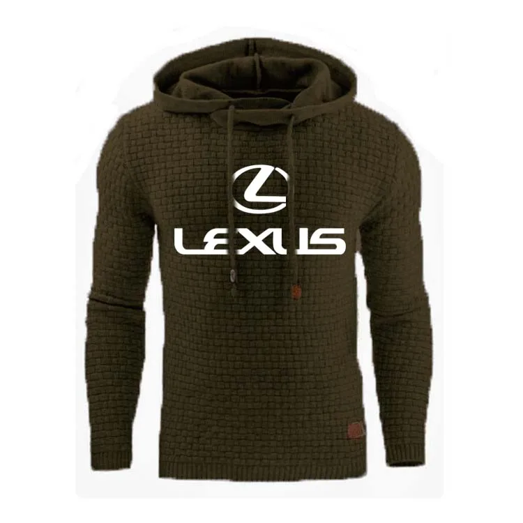 Толстовка мужская с логотипом автомобиля Lexus свитшот капюшоном спортивная