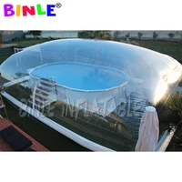 outdoor complete transparent rectangular blow up inflatable pool cover from china inflatable pool dome manufacturer