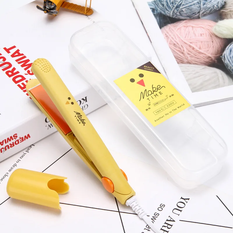 

Mini Portable Hair Straightener Curling Rods Straight And Curling Dual-Use Hair Straighteners Bangs Inside The Buckle