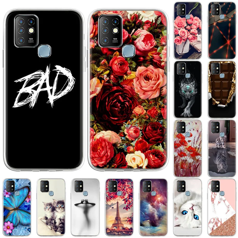 

For Infinix Hot 10 8 9 Pro Case Silicone Phone Back Cover For Funda Infinix Note 7 Lite 8 S5 Smart 4C Zero 8 Cases Soft Shell