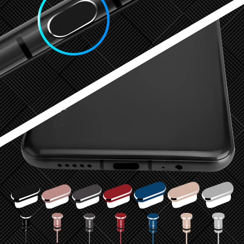 Type C Phone Charging Port 3.5mm Earphone Jack Sim Card USB C Dust Plug For Samsung S10 S9 S8 Note 8 9 Huawei P10 P20 P30 Pro