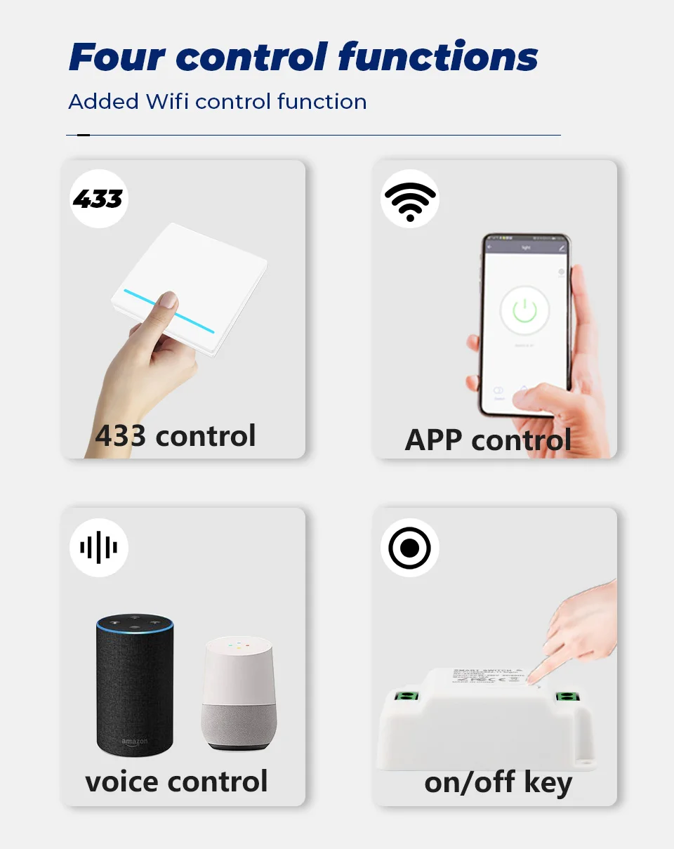 AXUS Tuya стены приложение Smart Life Wi Fi кнопочный переключатель светильник 1/2/3 Gang RF 433