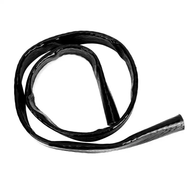 

AN12 Black Fire Sleeve Braid Flame Heat Shield 3/4 x 3.3ft ID 0.7in Fuel Hose Protector