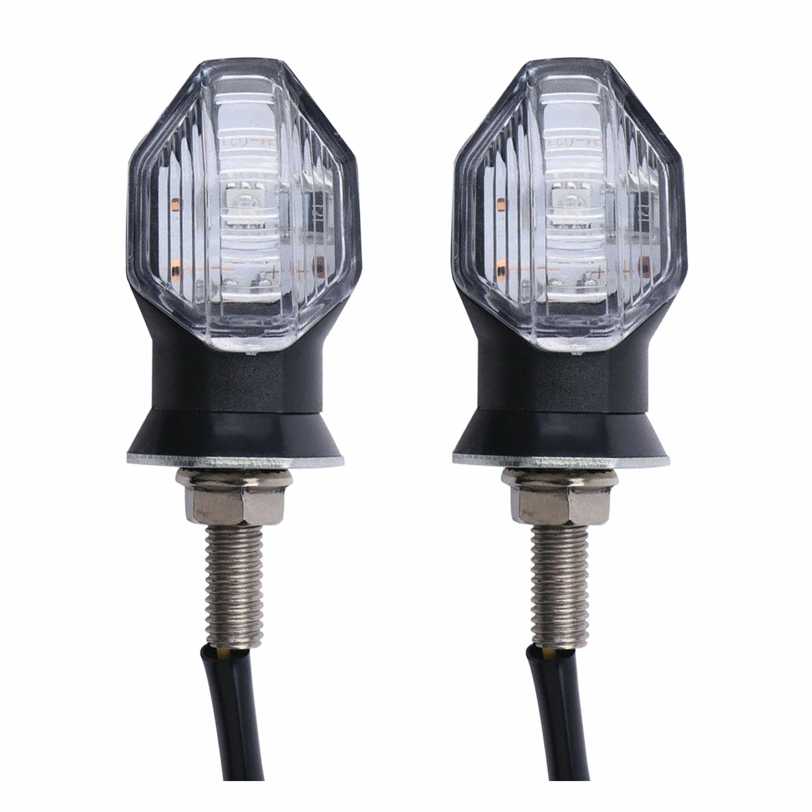 

2pcs Blinker ABS Super Bright Universal Riding LED Turn Signal Light Indicator Easy Install Outdoor For Motorcycle Night 12V