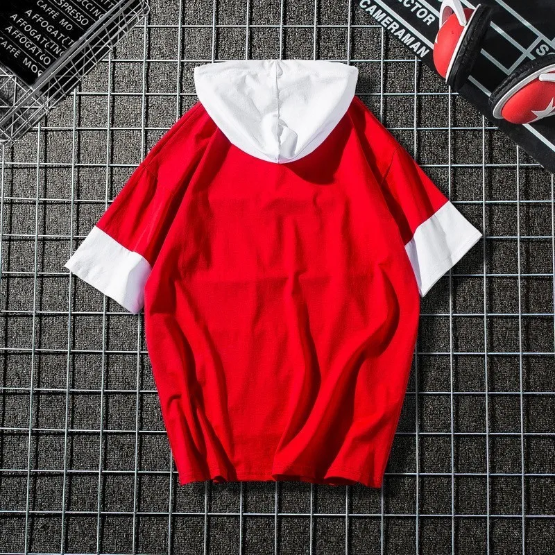 Пуловер с капюшоном в стиле хип-хоп Харадзюку Мужская ветровка рисунком под