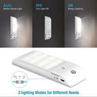 12 led usb rechargeable cabinet lights universal wardrobe cupboard sensor lights for bedroom kitchen closet induction night lamp