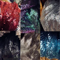 75 x 150 cm sparkly metal mesh fabric chainmail jewelry making metal mesh fabric