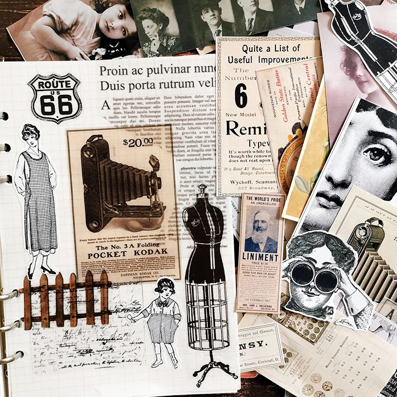 59 шт./пакет винтажные европейские женские фотообои для рукоделия скрапбукинга