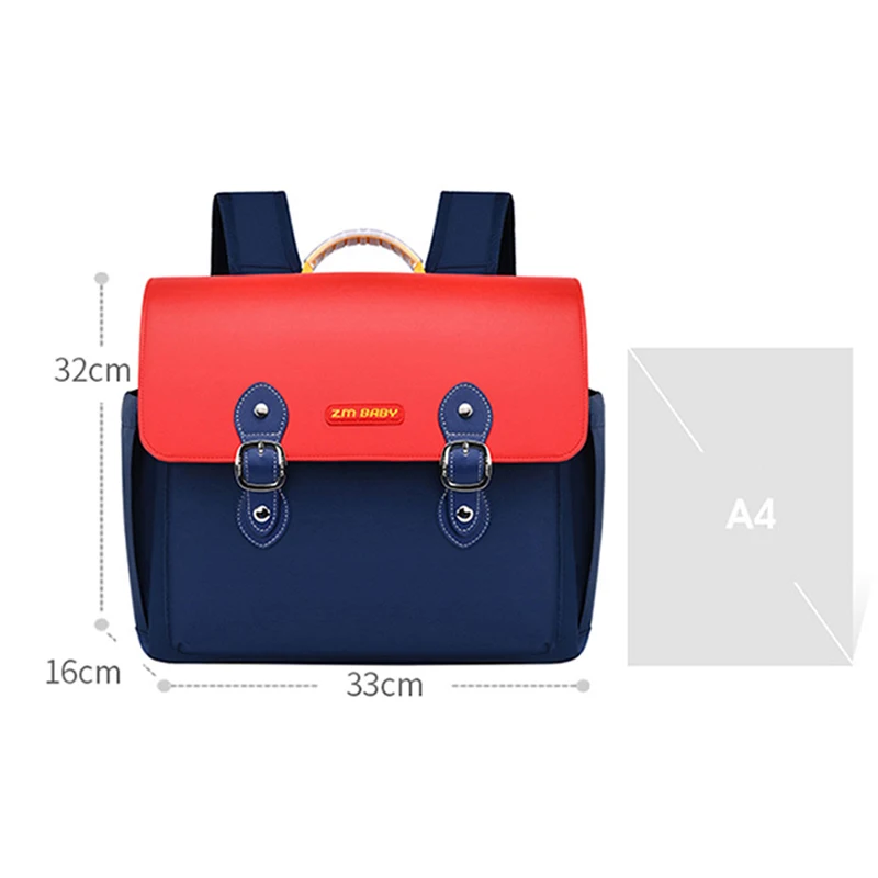 

Kids PU Waterproof Backpack Childrens Pink England High Capacity Orthopedic School Backpacks Girls Cute Schoolbag Student Gifts