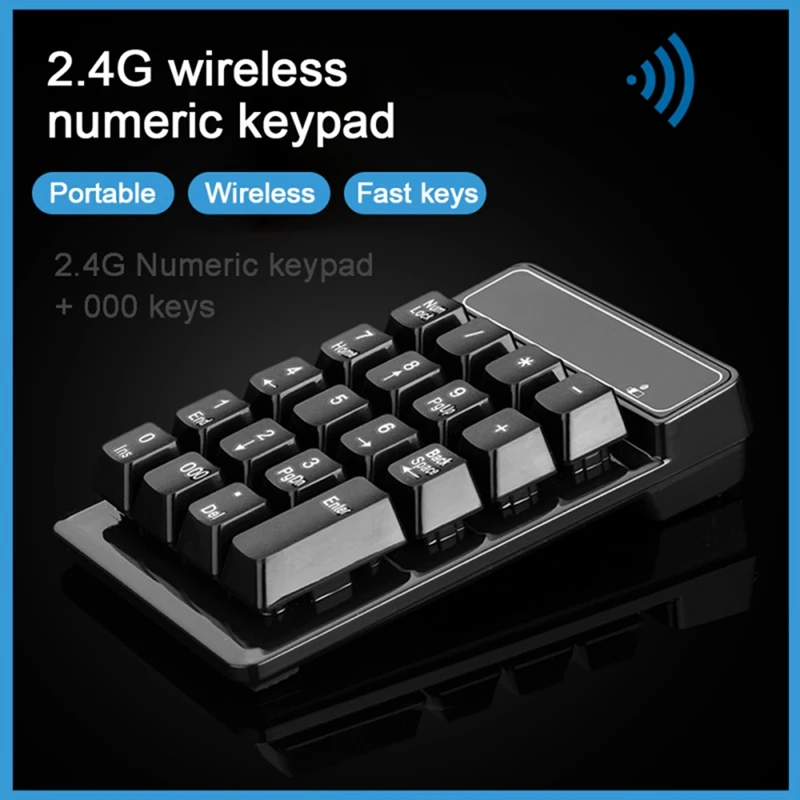Wireless Keypad 19 Keys Waterproof Mechanical Numeric Keyboard for Windows XP/7/8 Laptop Computer Accessories | Компьютеры и офис