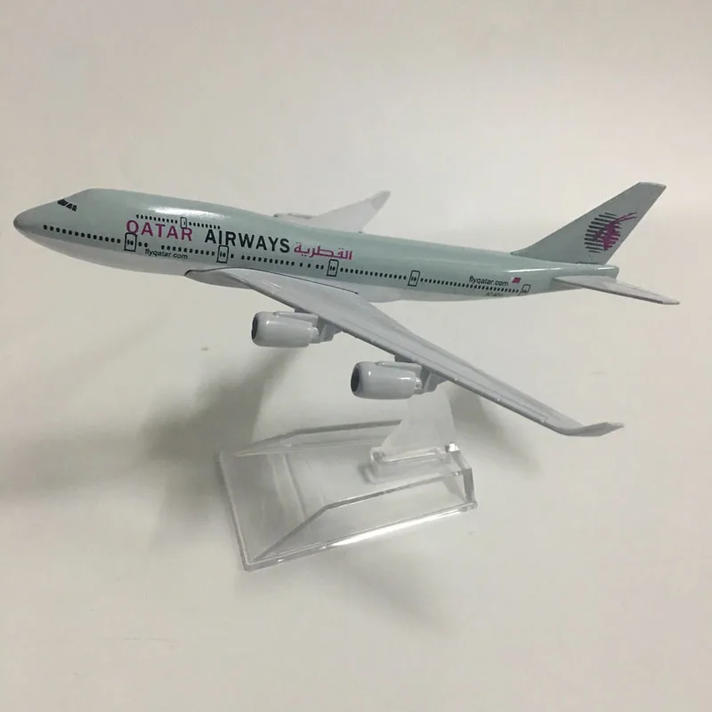 

16cm Plane Model Airplane Model QATAR Airways Boeing 747 Aircraft Model 1:400 Diecast Metal Airplanes Plane Toy