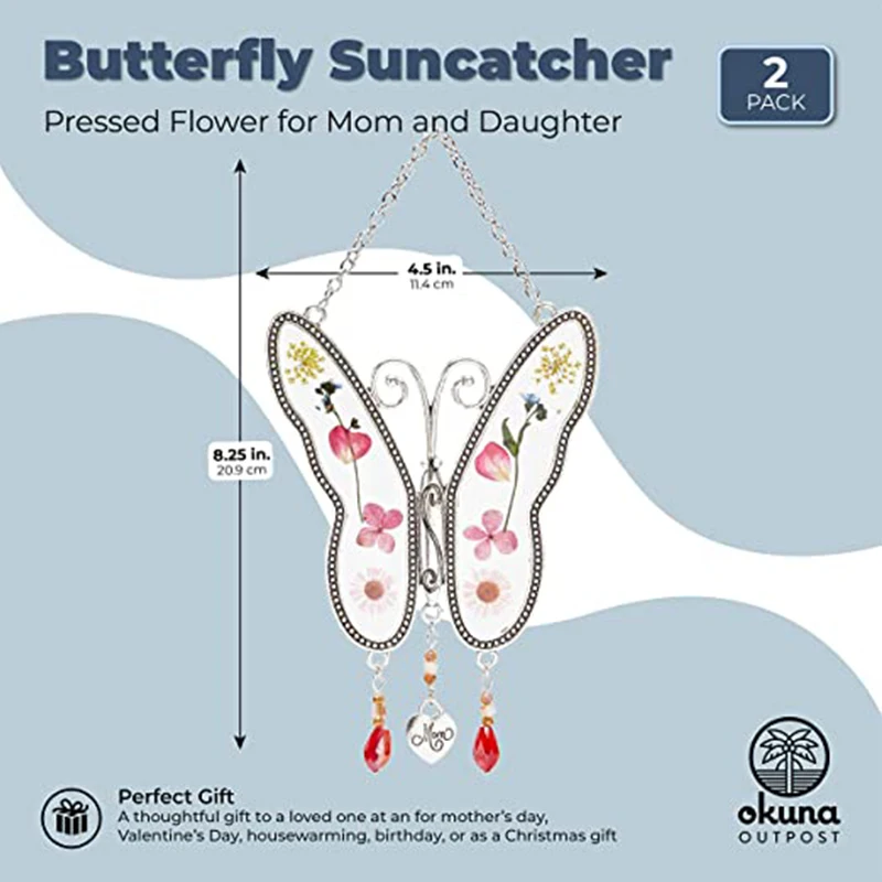 

Fashion Butterfly Pendant Butterfly Resin Crafts Ornaments Jewelry Gifts Handmade Craft Making for Mother's Day Creative Decor