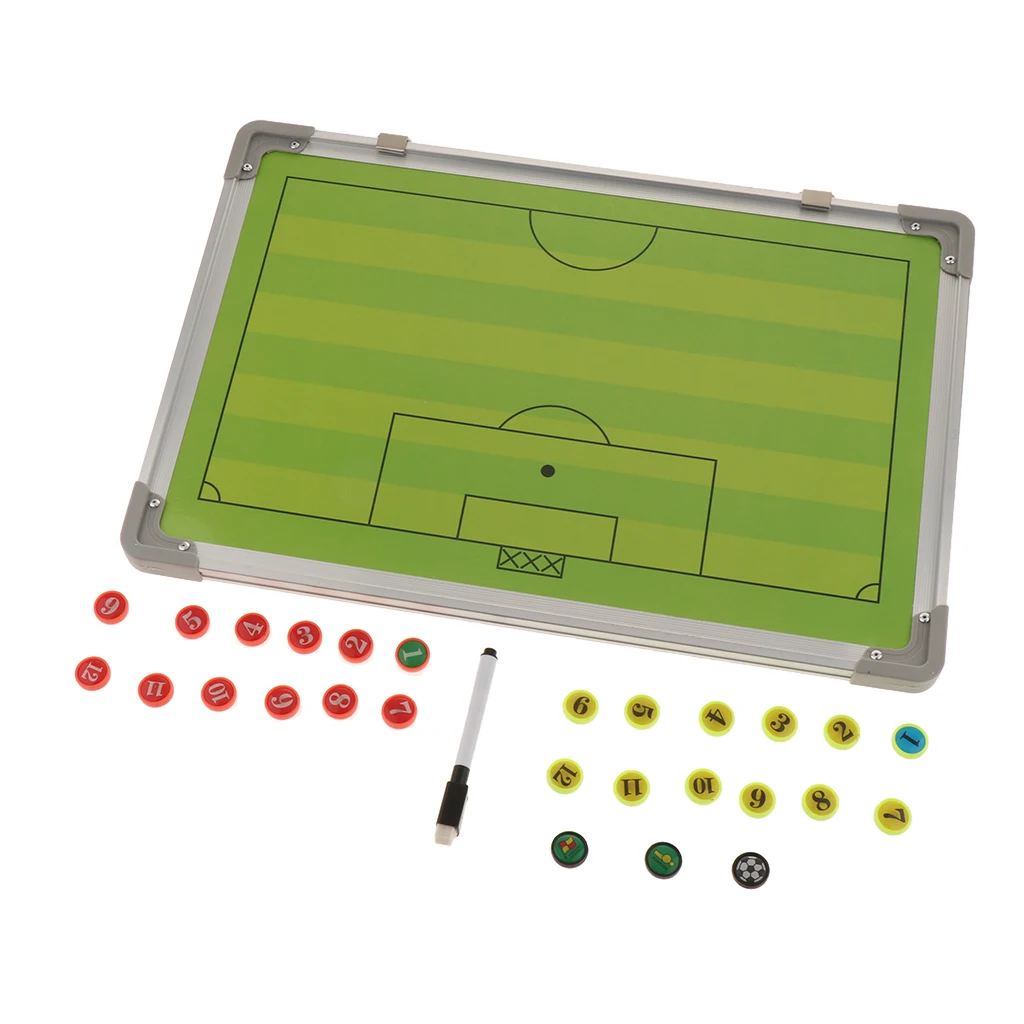 

Portable Football Soccer Coaches Boards with Magnets & Marker Pen, Aluminum