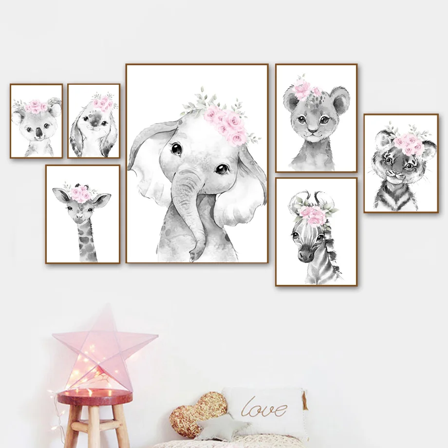 

5D алмазная вышивка, животные, тигр, Лев, жираф, искусство «сделай сам», Алмазная мозаика, живопись, настенные картины для детской комнаты, под...