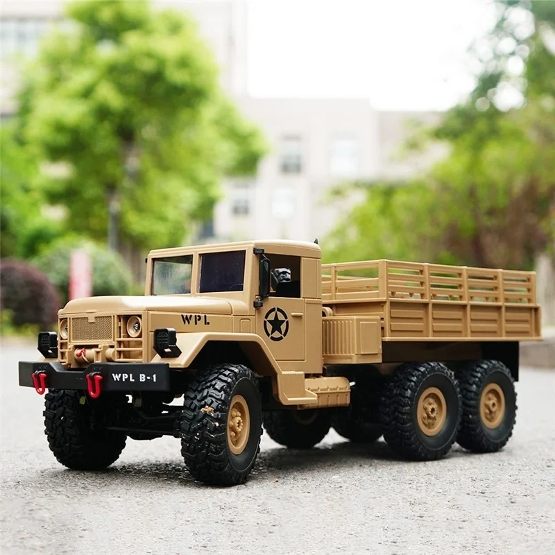 Автомобиль с дистанционным управлением военный грузовик WPL DIY/готовый к работе B-16 1:16 4WD RC военный грузовик беспроводной пульт дистанционного управления автомобиль детская игрушка