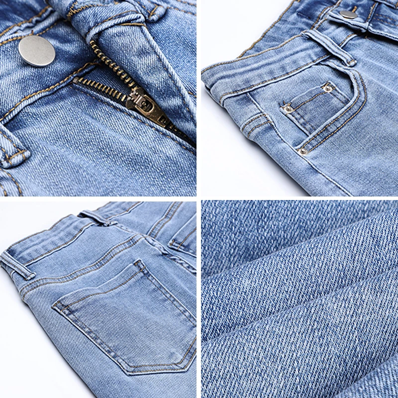 

Korean Style Love Embroidery Straight Jeans Women Chic Side Slit Denim Ankle-Length Pants 2021 New High Waist Trousers Female