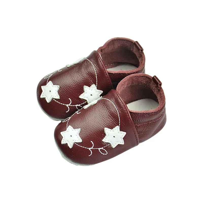 Детские туфли из мягкой натуральной кожи для маленьких мальчиков и девочек