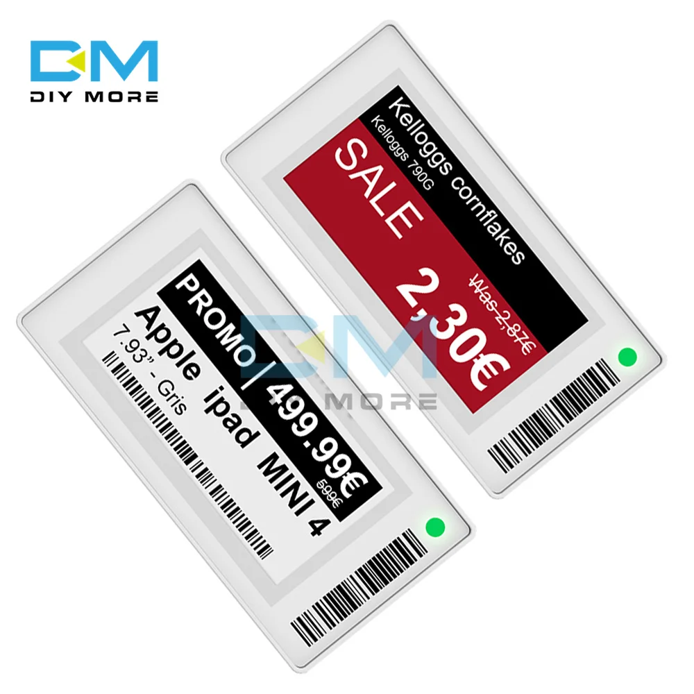 

GT21 2.1" Electronic Price Tag Price Display Shelf Label Low Consumption No Messy Writing Bluetooth Connect Easy-to-Mangement