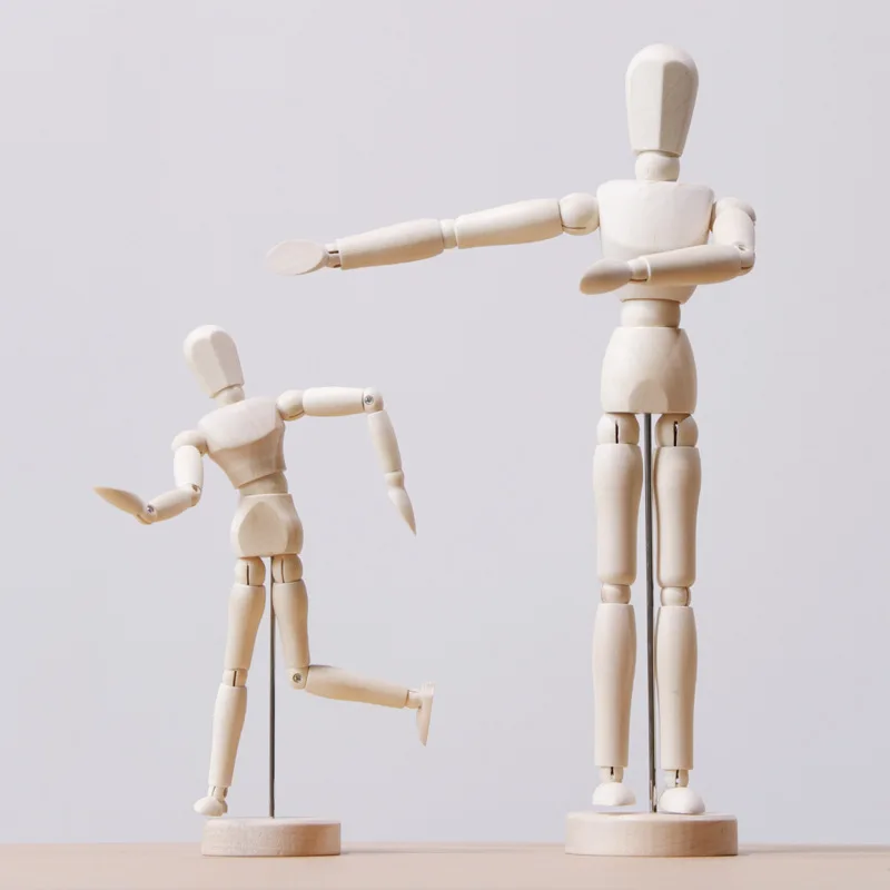 20 см/30 см Высота деревянный шарнирный человек фигура игрушка статуэтка гибкое