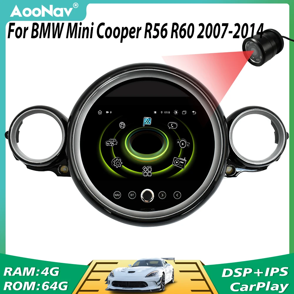 Автомобильный мультимедийный плеер R56 paceman DVD на Android с GPS сенсорным экраном для MINI